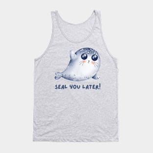 Seal You Later Cute Kawaii Funny Ocean Animal Pun Tank Top